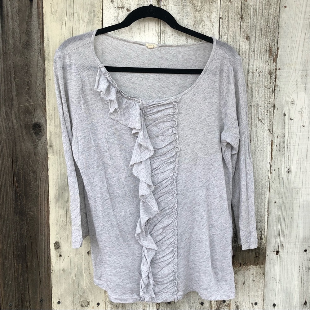 🐰 J. Crew Ruffle Blouse